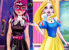 Monster High e Princesas Misturar e Combinar