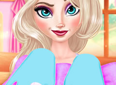 Princesa Elsa na Manicure
