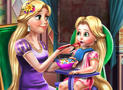Rapunzel Alimentando o Bebê