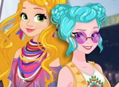Rapunzel e Elsa Festival de Música